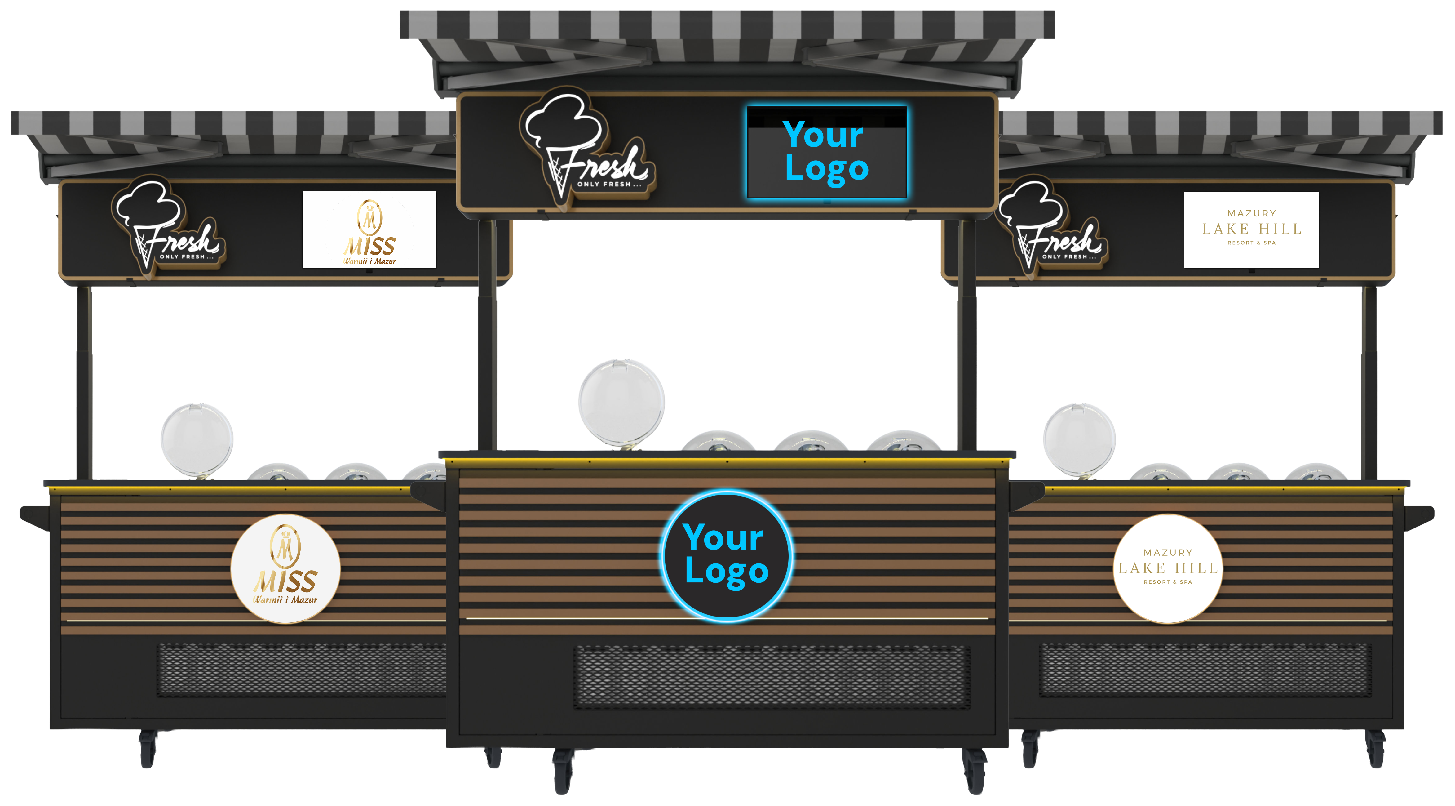 Wózek Fresh Gelato - Twoje Logo